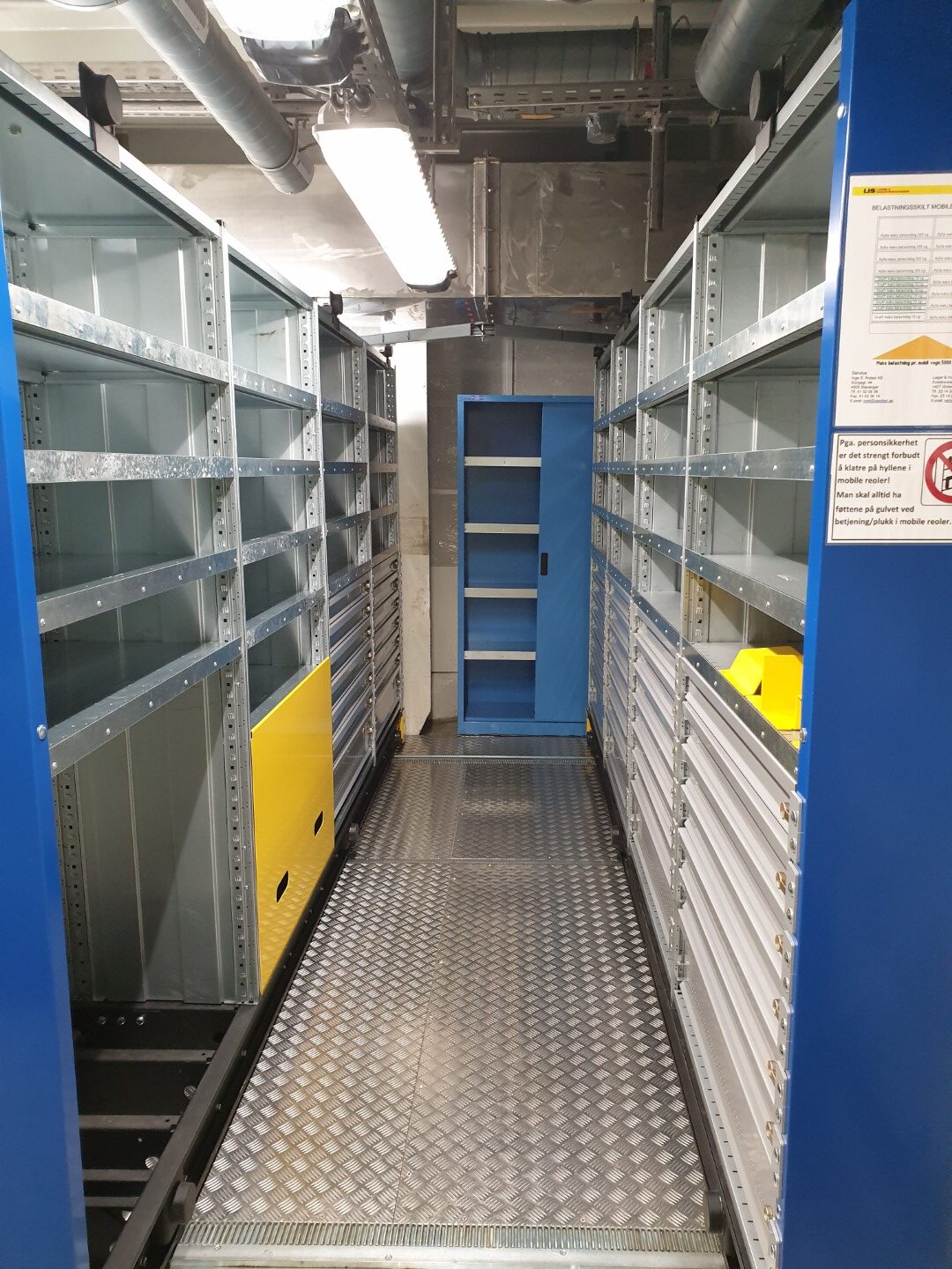 Mobile pallereoler om bord i fartøy